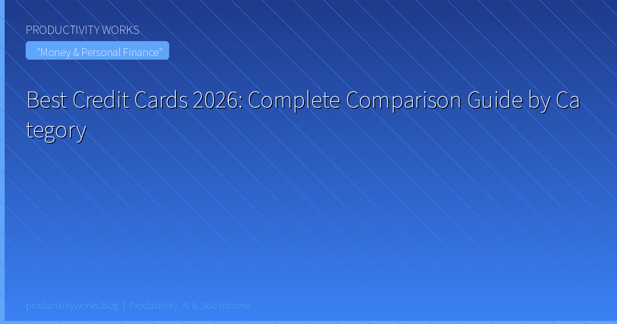Best Credit Cards 2026: Complete Comparison Guide by Categor