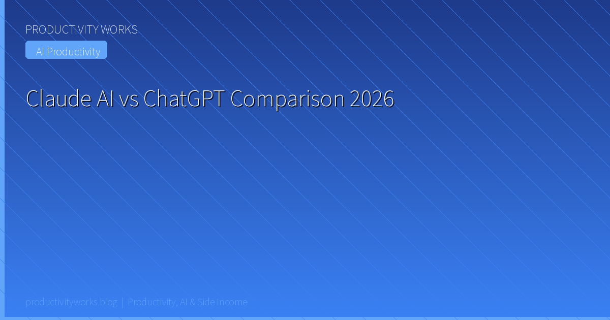 Claude AI vs ChatGPT Comparison 2026