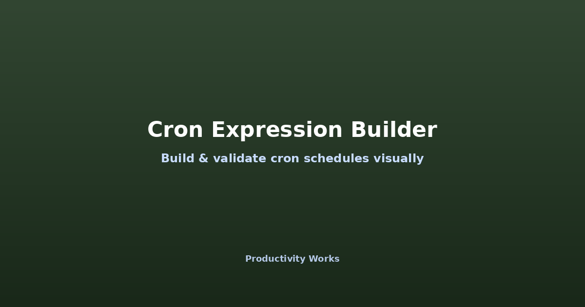 Cron式ビルダー
