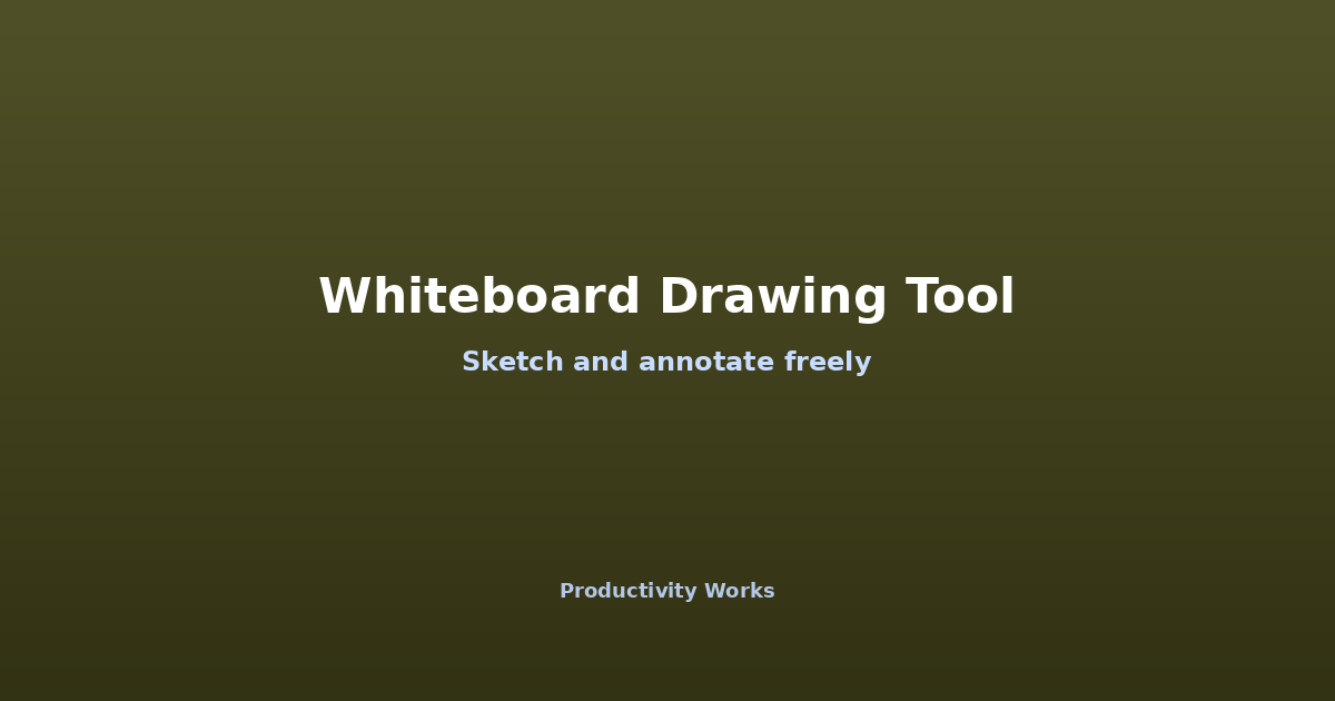 ホワイトボードお絵かきツール