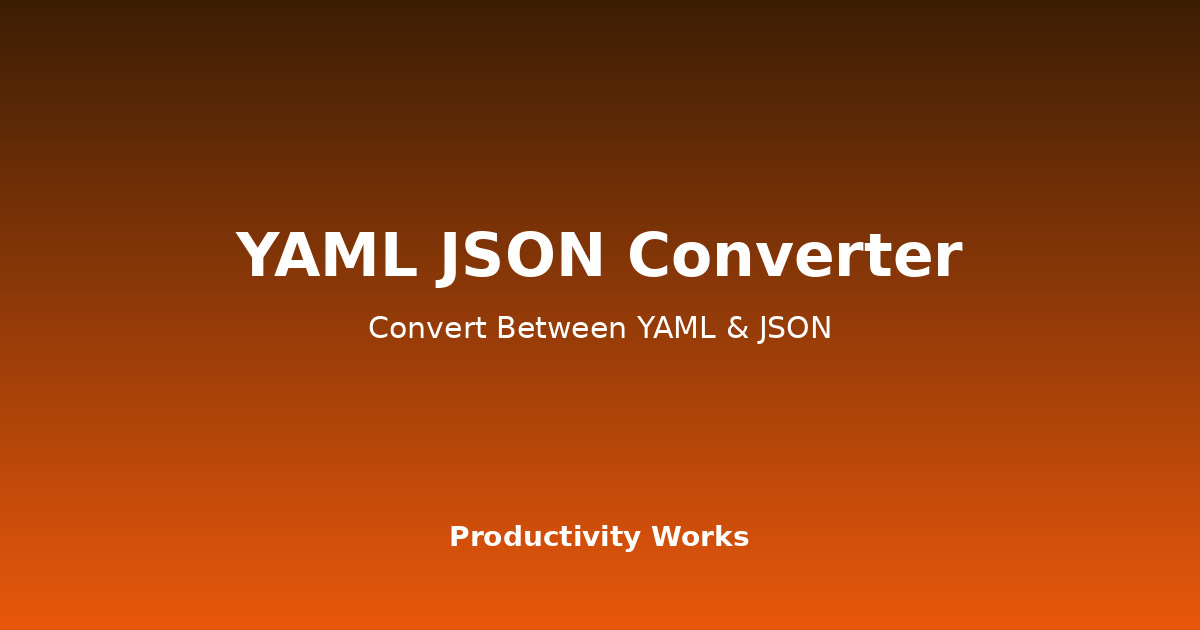 YAML⇔JSON変換ツール